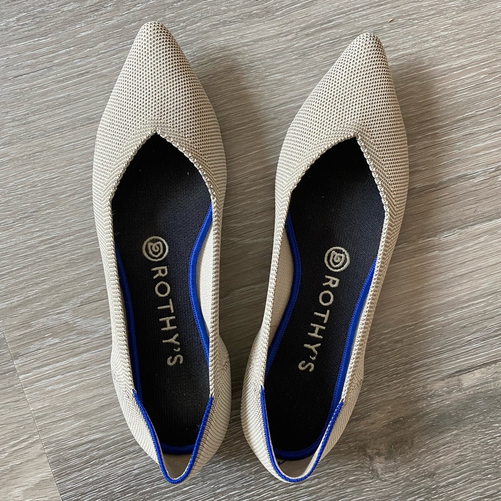 Flax Birdseye Pointed Rothys